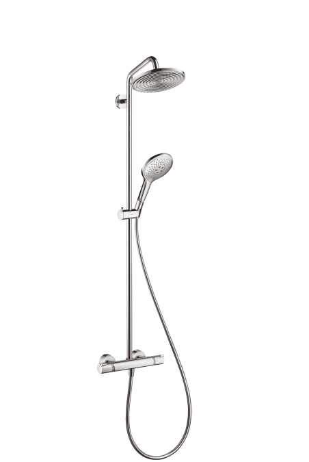 Sprchový set Showerpipe 240 s termostatom, 3 prúdy, EcoSmart 9 l/min, chróm