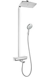Sprchový set Showerpipe 360 ​​s vaňovým termostatom, 3 prúdy, biela/chróm