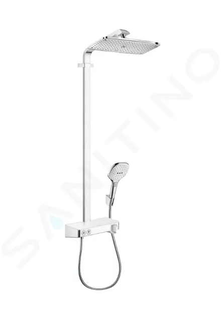 Sprchový set Showerpipe 360 s termostatom ShowerTablet Select 300, biela/chróm