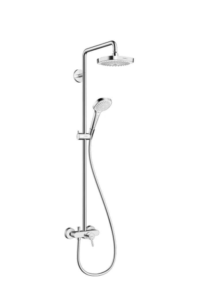 Sprchový set Showerpipe 180, 2 prúdy, biela/chróm