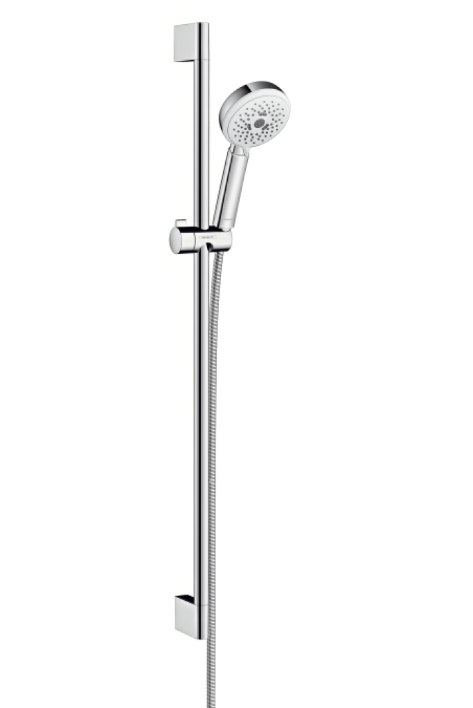 Sprchová súprava Multi, 3 prúdy, sprchová tyč 900 mm, biela/chróm