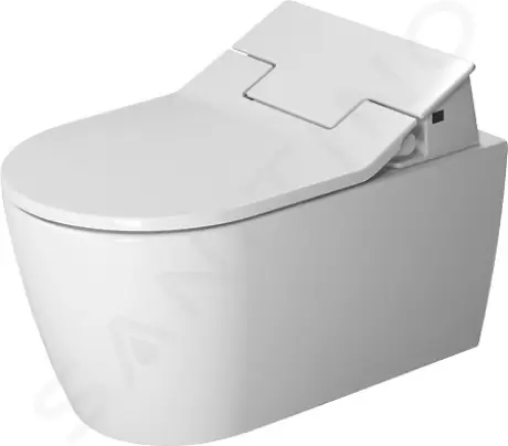 Závesné WC pre bidetovú dosku SensoWash, s HygieneGlaze, alpská biela