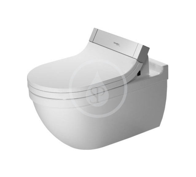 Závesné WC pre SensoWash, s HygieneGlaze, alpská biela