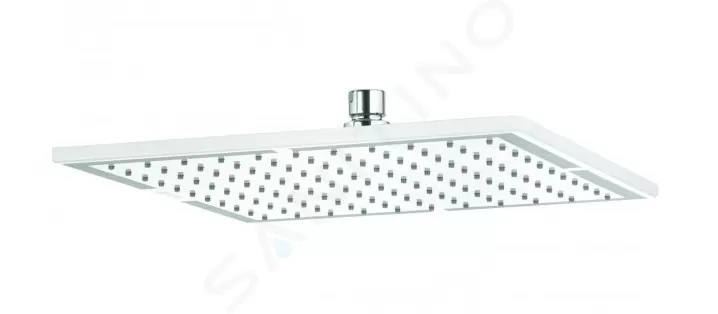 Horná sprcha, 300x300 mm, biela/chróm