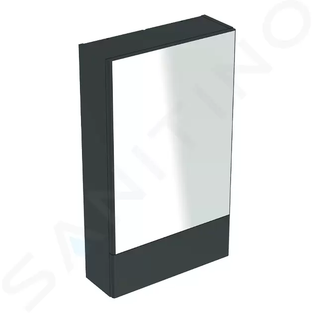Zrkadlová skrinka 850x493x176 mm, 2 dvierka, lávová mat