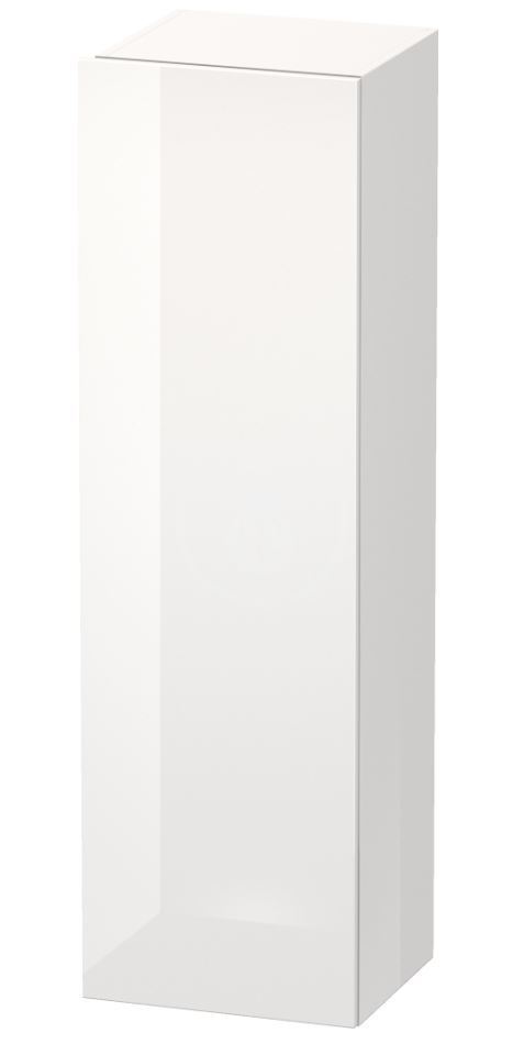 Skrinka vysoká 1400x400x360 mm, pravá, lesklá biela