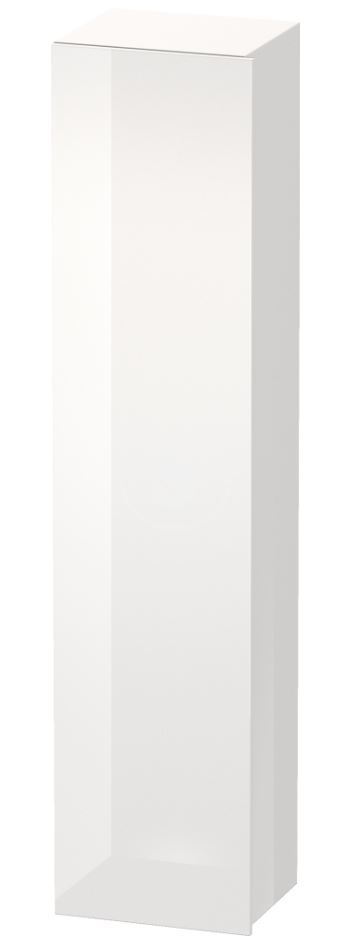 Skrinka vysoká 1800x400x360 mm, ľavá, lesklá biela