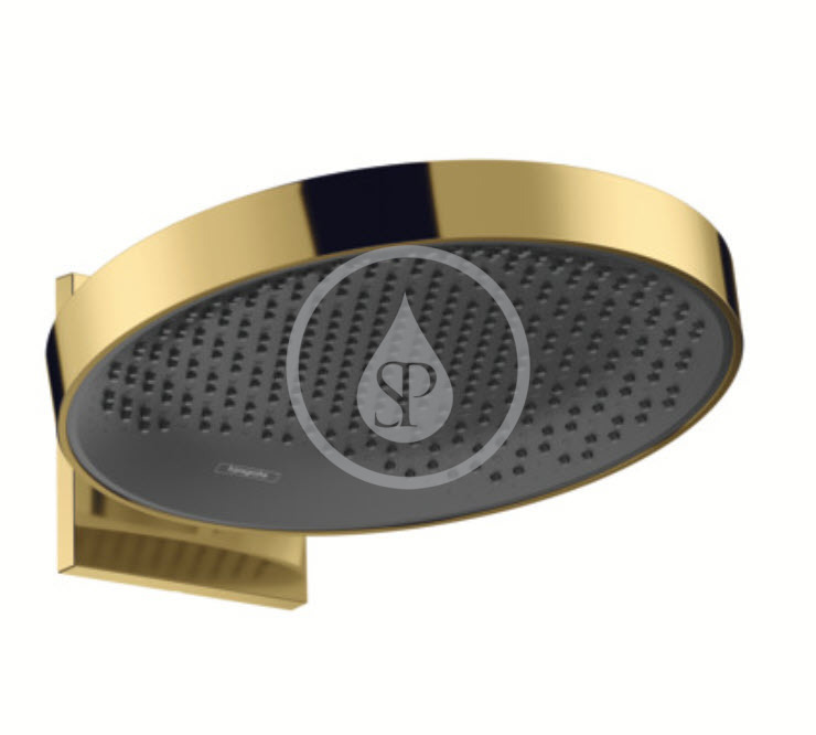 Horná sprcha 360 s pripojením, 1jet, leštený vzhľad zlata