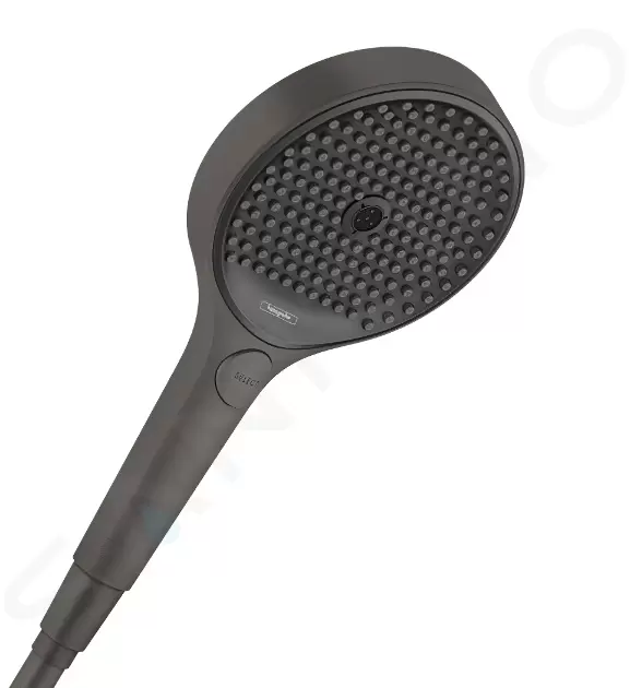 Sprchová hlavica 130, 3 prúdy, EcoSmart, kefovaný čierny chróm