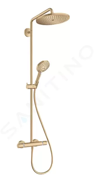 Sprchový set Showerpipe 280 s termostatom, EcoSmart, kefovaný bronz