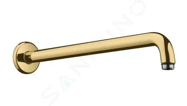 Sprchové rameno 389 mm, leštený vzhľad zlata