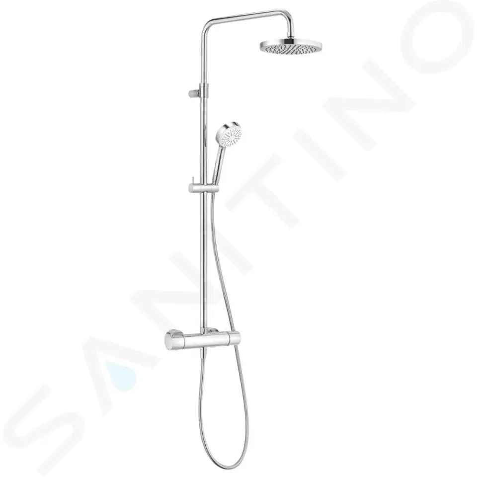 Sprchový set Dual Shower System s termostatom, 200 mm, chróm