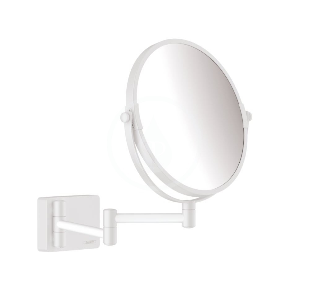 Kozmetické nástenné zrkadlo, matná biela