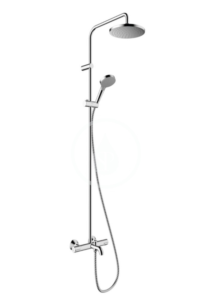 Sprchový set Showerpipe 200 s vaňovým termostatom, chróm