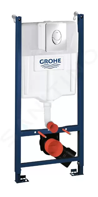 Predstenový inštalačný prvok na závesné WC, nádržka GD2, ovládacie tlačidlo Skate Air, chróm