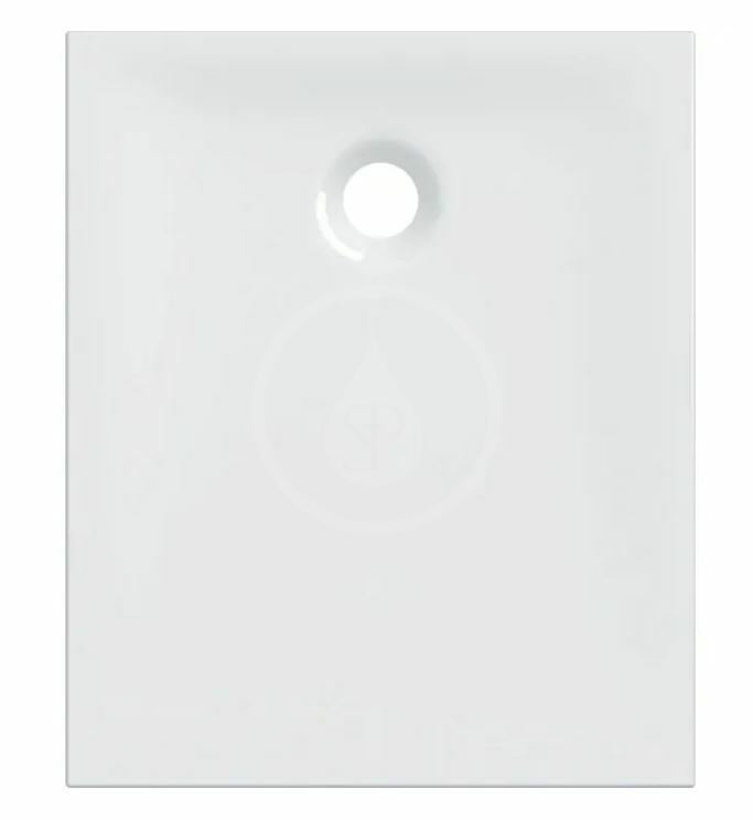 Sprchová vanička, 1000x800 mm, lesklá biela