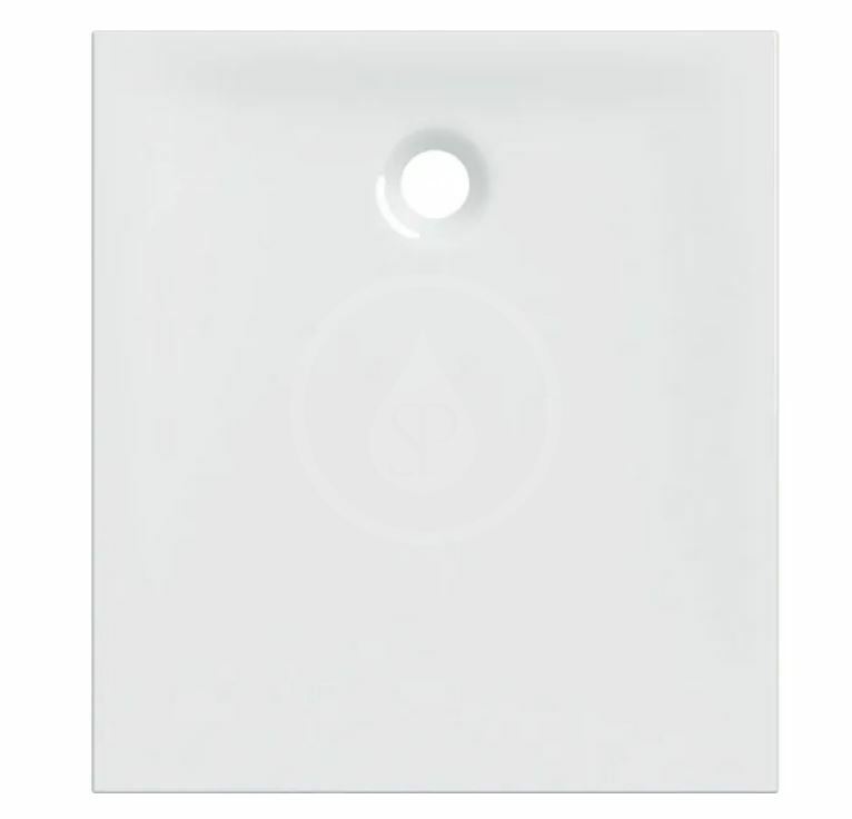 Sprchová vanička, 1000x900 mm, lesklá biela