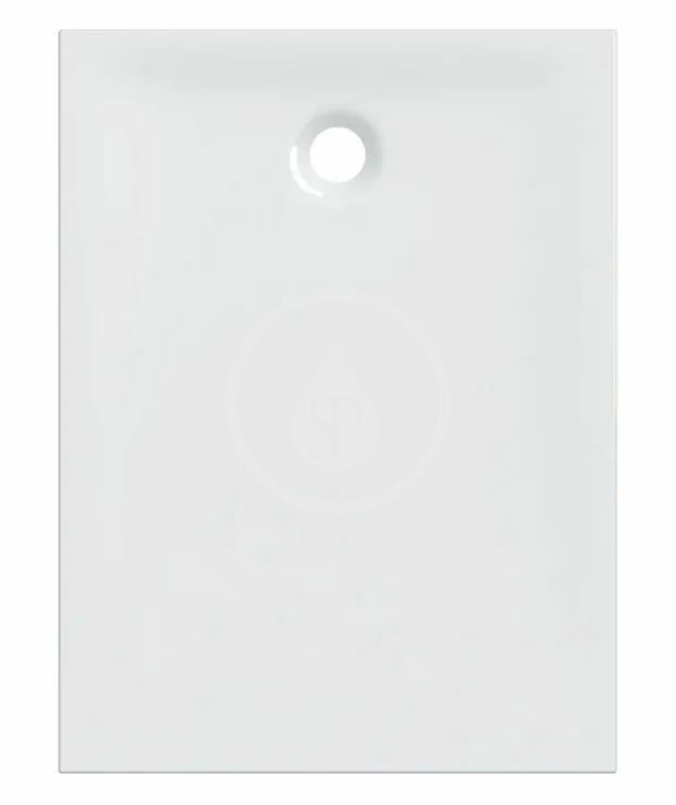 Sprchová vanička, 1200x900 mm, lesklá biela