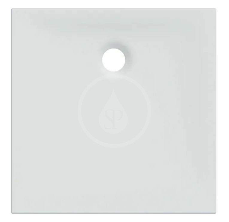 Sprchová vanička, 800x800 mm, protišmyk, matná biela