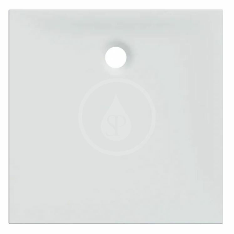 Sprchová vanička, 900x900 mm, protišmyk, matná biela