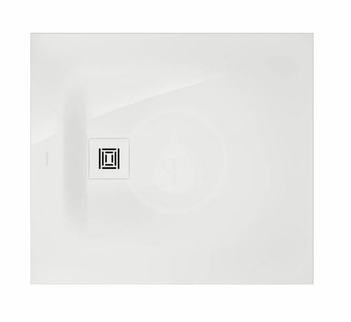 Sprchová vanička, 900x800 mm, DuraSolid, lesklá biela