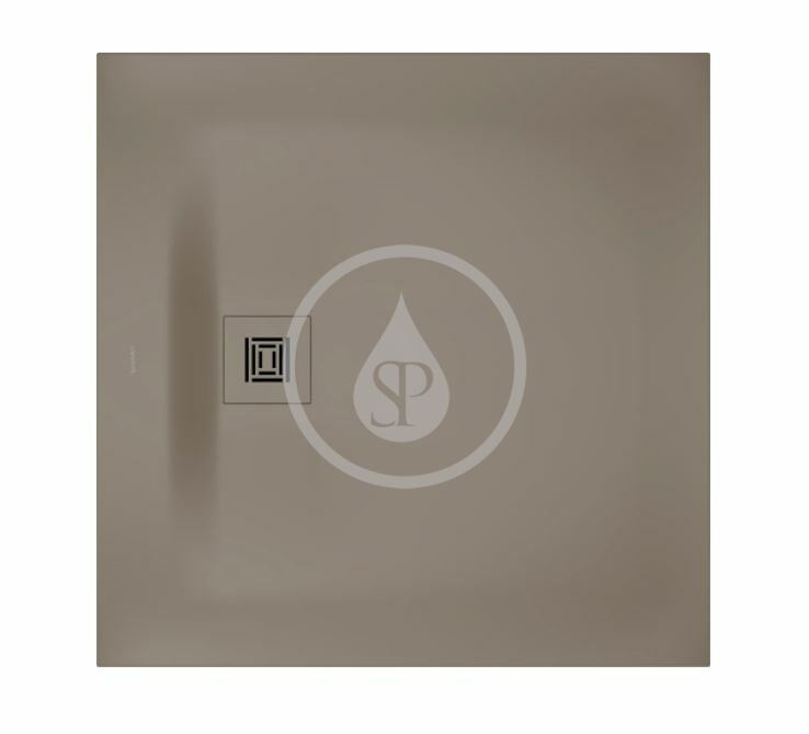 Sprchová vanička, 900x900 mm, DuraSolid, matná béžová