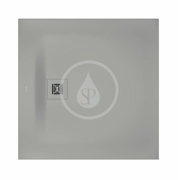 Sprchová vanička, 900x900 mm, DuraSolid, matná sivá