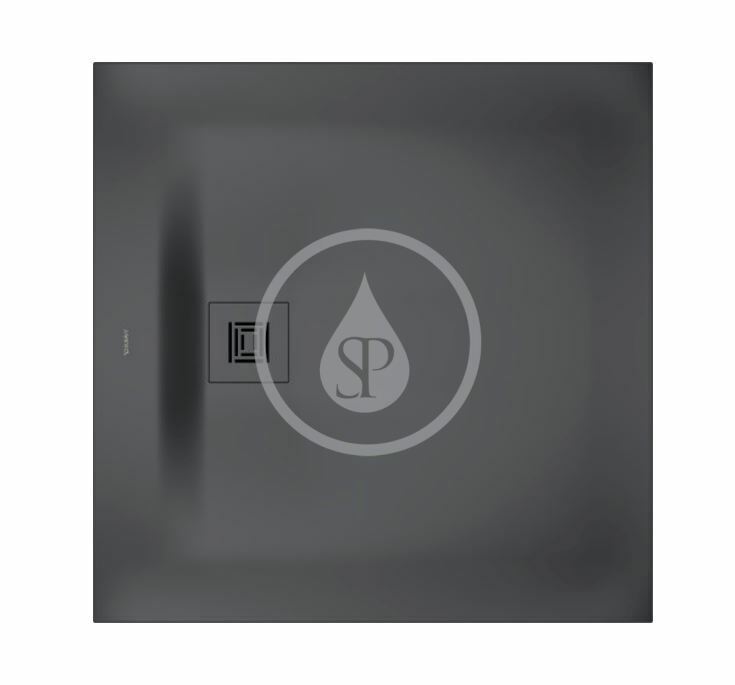 Sprchová vanička, 900x900 mm, DuraSolid, matná tmavosivá