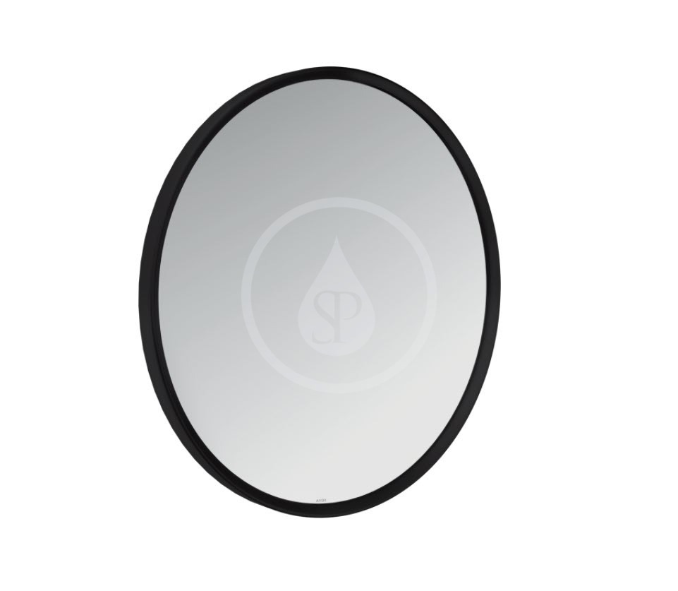 Zrkadlo, priemer 600 mm, matná čierna