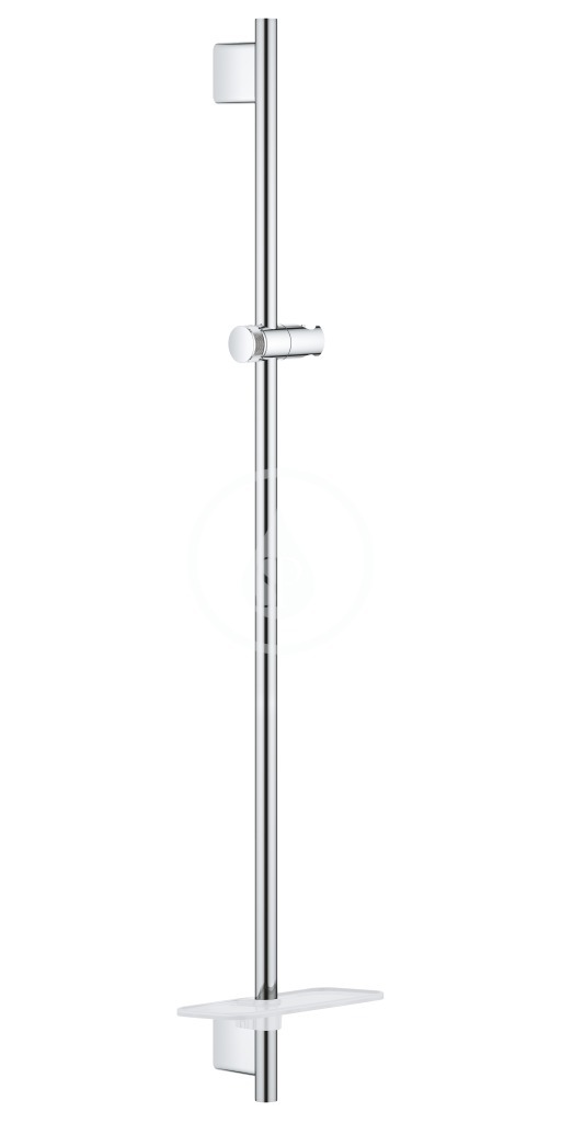 Sprchová tyč s poličkou, 900 mm, chróm