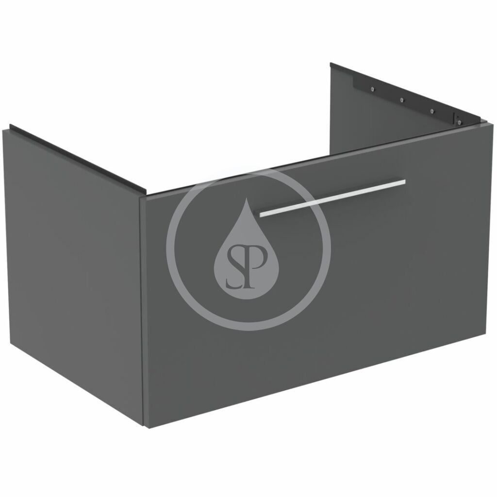 Umývadlová skrinka 80x44x51 cm, 1 zásuvka, sivý matný kremeň
