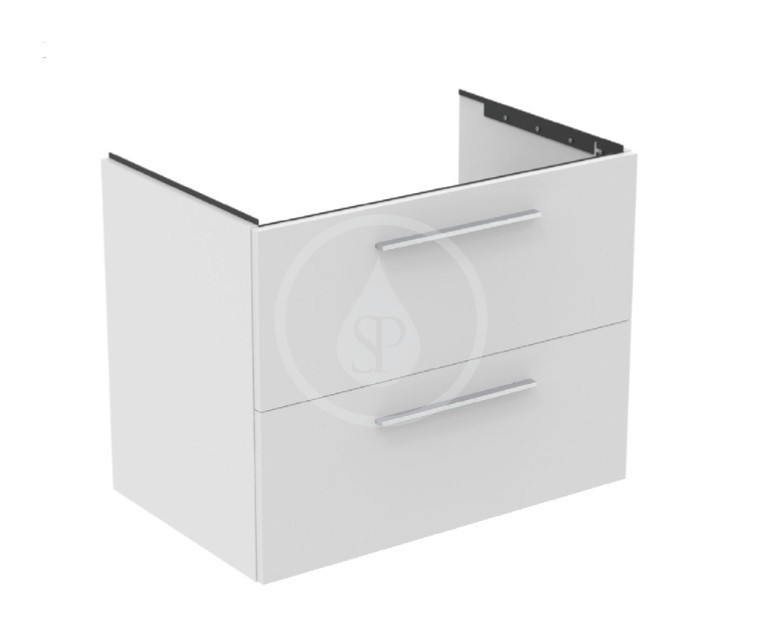 Umývadlová skrinka 80x63x51 cm, 2 zásuvky, matná biela
