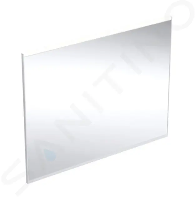 Zrkadlo s LED osvetlením a vyhrievaním, 90x70 cm, hliník