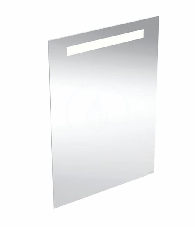Zrkadlo s LED osvetlením, 50x70 cm, hliník