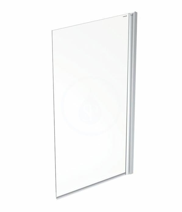 Vaňová zástena 80x150 cm, strieborná/číre sklo