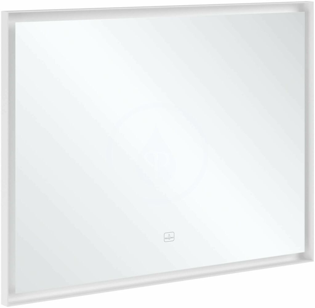Zrkadlo v ráme s LED osvetlením, 100x75 cm, dotykový senzor
