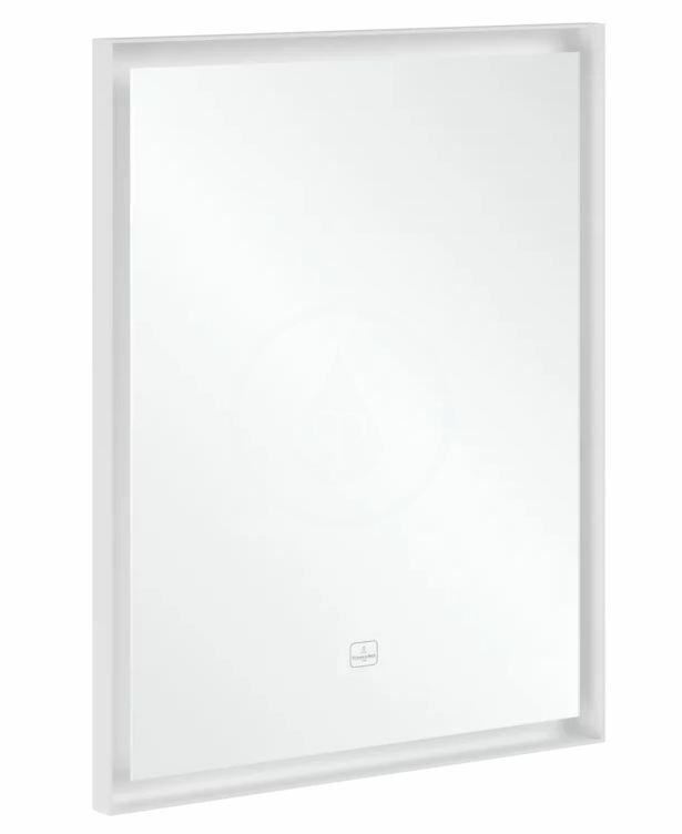 Zrkadlo v ráme s LED osvetlením, 60x75 cm, dotykový senzor