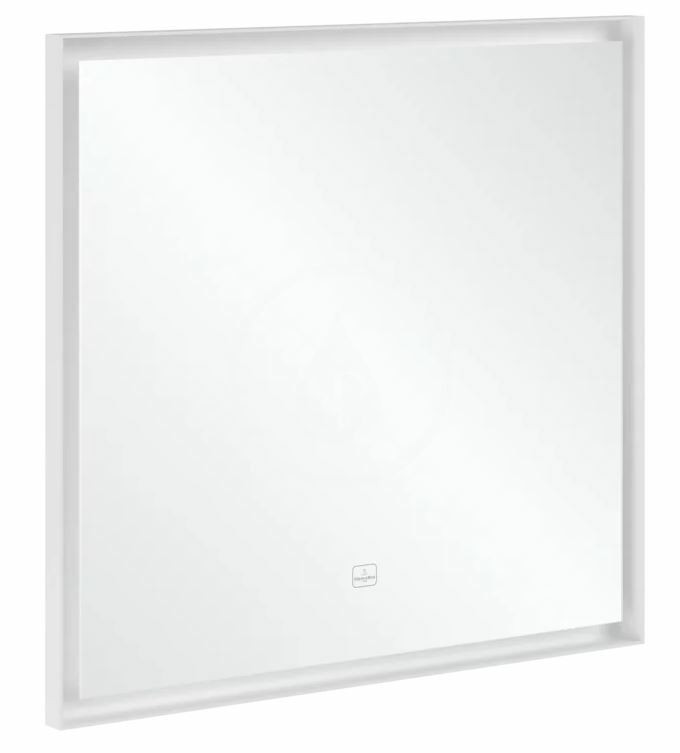 Zrkadlo v ráme s LED osvetlením, 80x75 cm, dotykový senzor