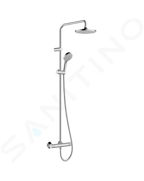 Sprchový set Showerpipe 200 s termostatom, EcoSmart, chróm