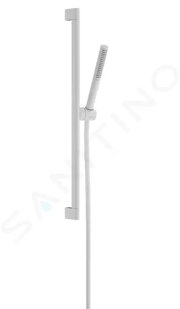 Set sprchovej hlavice, tyče a hadice, EcoSmart+, matná biela