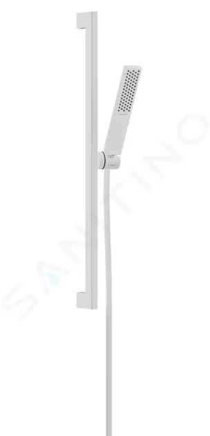 Set sprchovej hlavice, tyče a hadice, EcoSmart+, matná biela