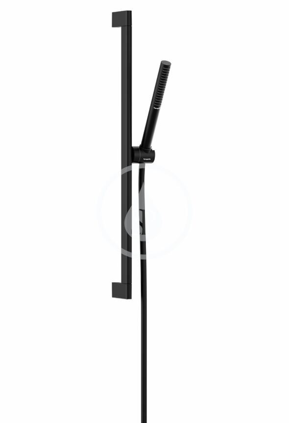Set sprchovej hlavice, tyče a hadice, EcoSmart+, matná čierna