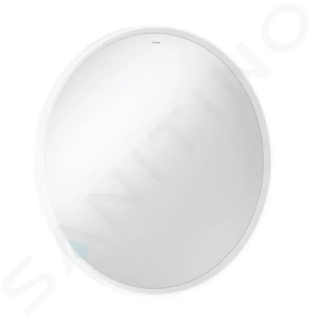 Zrkadlo s LED osvetlením a vyhrievaním, priemer 90 cm, IR senzor, matná biela