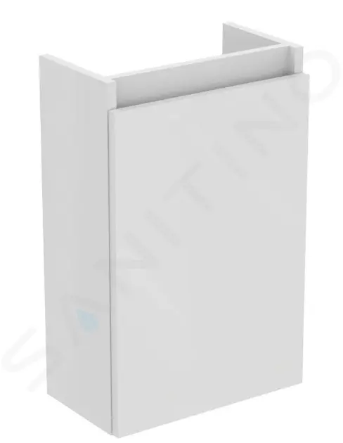 Umývadlová skrinka, 55x35x20 cm, 1 dvierka, pánty L/P, lesklá biela